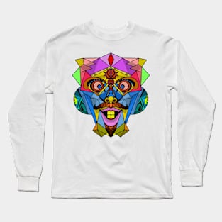 Colorful beardy mask Long Sleeve T-Shirt